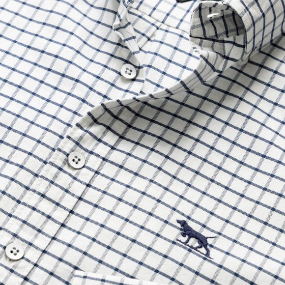 Rodd & Gunn Mens Blue Oxford Valley Check Shirt main image