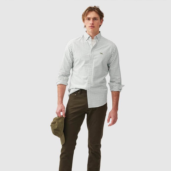 Rodd & Gunn Mens Green Oxford Valley Check Shirt main image