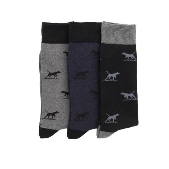 Rodd & Gunn Mens Multicoloured Dogs A Plenty 3 Pack Socks main image