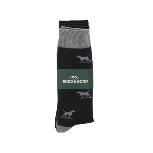 Rodd & Gunn Mens Multicoloured Dogs A Plenty 3 Pack Socks main image