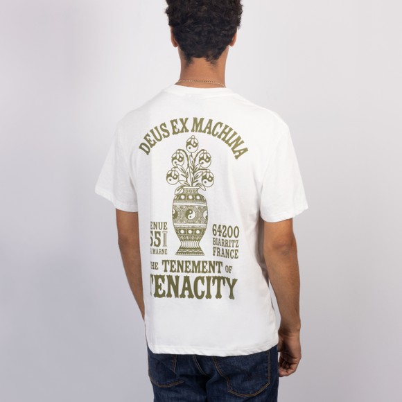 Deus Ex Machina Mens White Biarritz Ceramic T-Shirt #4