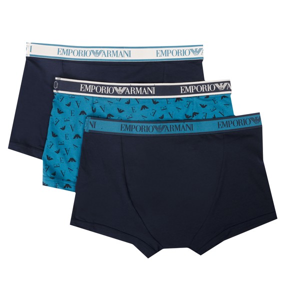 Emporio Armani Mens Blue 3 Pack Trunk #3