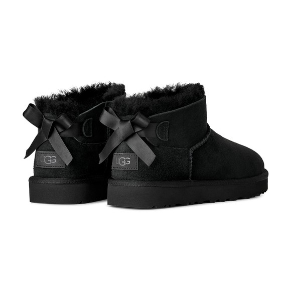 Ugg Womens Black Ultra Mini Bailey Bow Boot #3