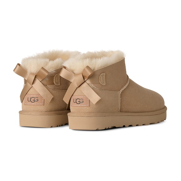 Ugg Womens Yellow Ultra Mini Bailey Bow Boot #3