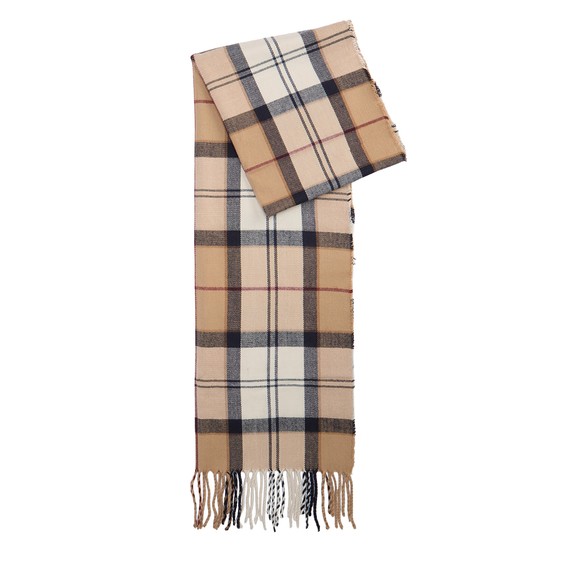 Barbour Lifestyle Womens Beige Dover Beanie & Hailes Scarf Gift Set #4