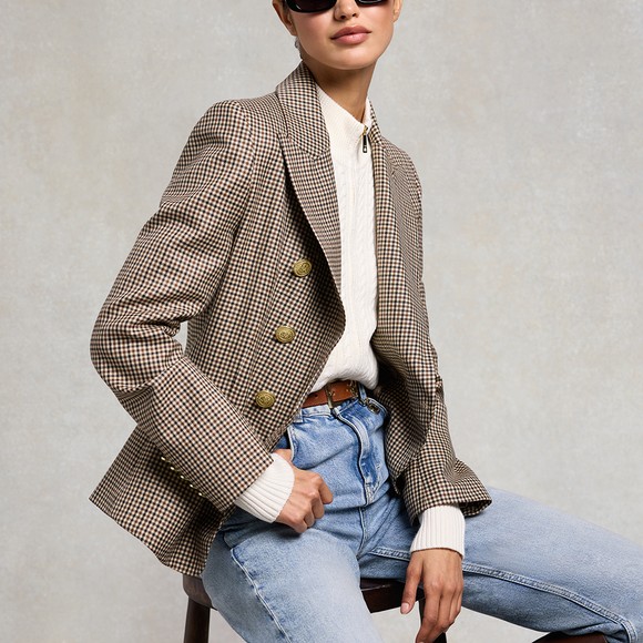 Holland Cooper Womens Brown Knightsbridge Blazer #4