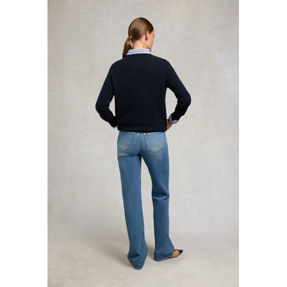 Holland Cooper Womens Blue Tori Crew Neck Knit #4