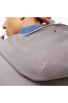 Tommy Hilfiger Mens Grey Tech Hooded Padded Jacket