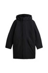 Tommy Hilfiger Mens Black Tech Hooded Padded Parka