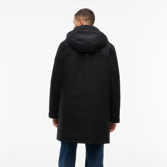 Tommy Hilfiger Mens Black Tech Hooded Padded Parka main image