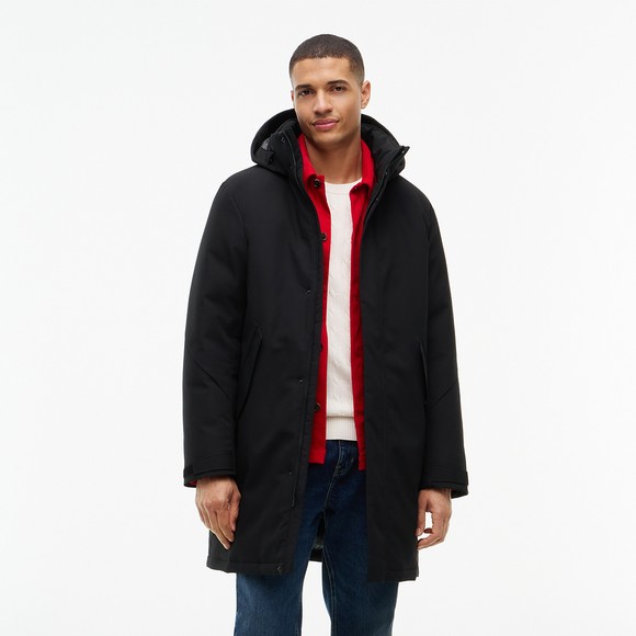 Tommy Hilfiger Mens Black Tech Hooded Padded Parka main image