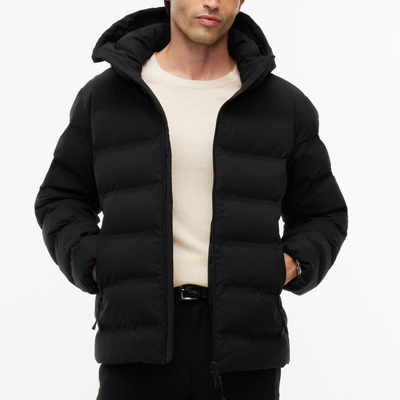 Tommy Hilfiger Mens Black Tech Heat Sealed Jacket main image