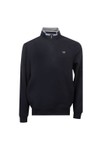 Crew Clothing Company Mens Blue Classic 1/2 Zip Sweat