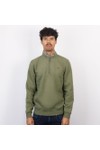 Crew Clothing Company Mens Green Classic 1/2 Zip Sweat