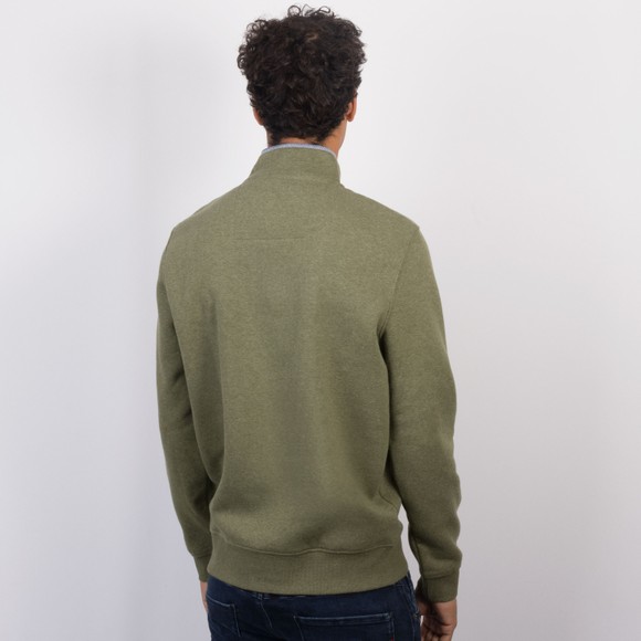 Crew Clothing Company Mens Green Classic 1/2 Zip Sweat main image