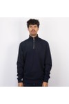 Les Deux Mens Blue Norregaard Tonal 1/2 Zip Sweatshirt