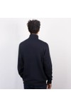 Les Deux Mens Blue Norregaard Tonal 1/2 Zip Sweatshirt