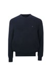Replay Mens Blue Ribbed Cotton Jumper