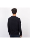 Replay Mens Blue Ribbed Cotton Jumper