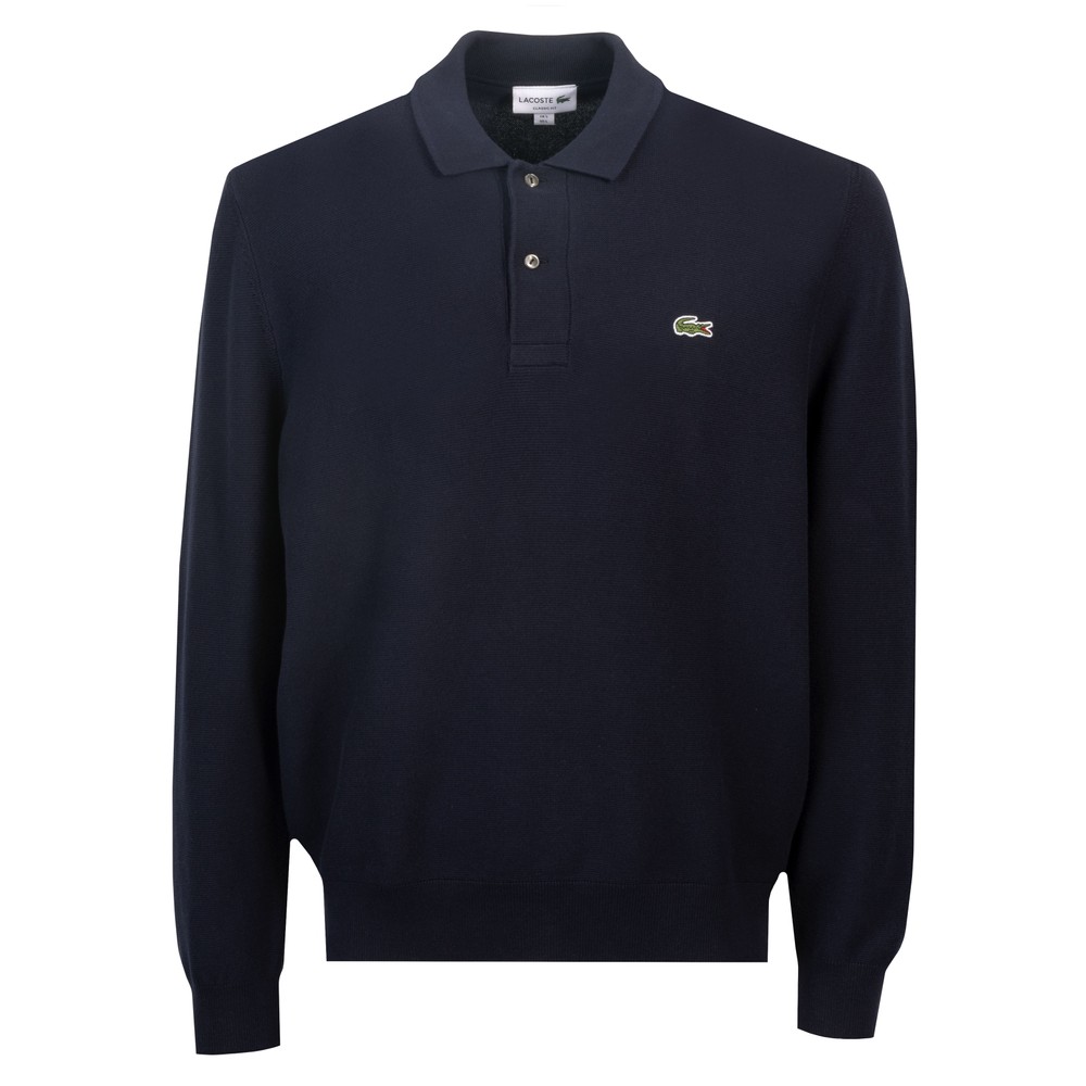 Long Sleeve Knitted Polo