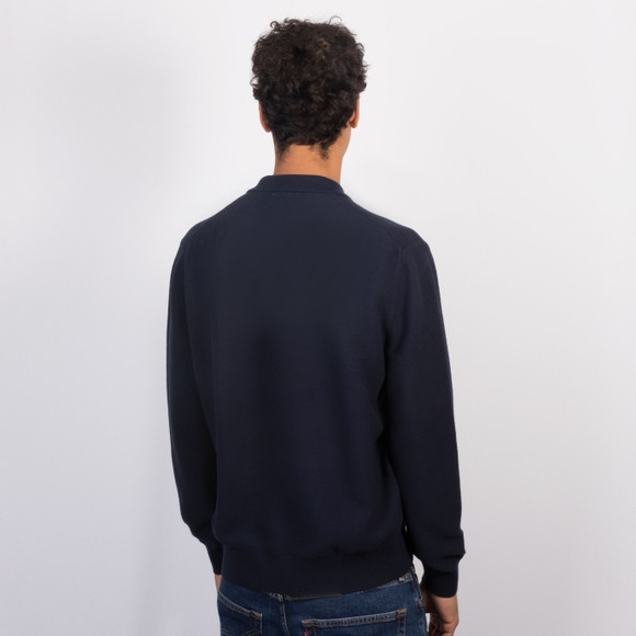 Lacoste Mens Blue Long Sleeve Knitted Polo #4