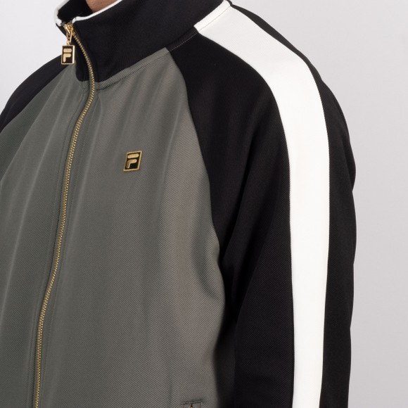Fila Mens Grey Cory Colour Block Track Top #3