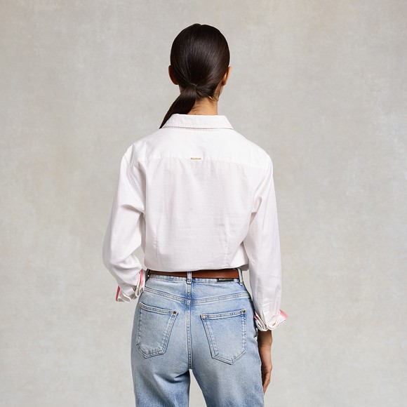 Holland Cooper Womens White Classic Button Down Shirt #4