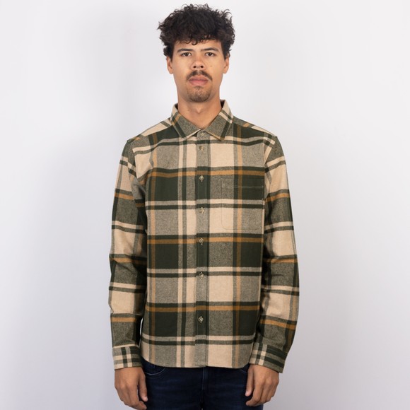 Les Deux Mens Green Check Flannel Shirt main image