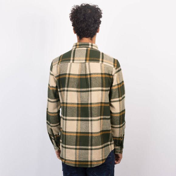 Les Deux Mens Green Check Flannel Shirt main image