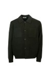 Les Deux Mens Green Milano Knit Overshirt
