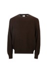 Les Deux Mens Brown Crewneck Knitted Jumper