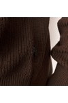 Les Deux Mens Brown Crewneck Knitted Jumper