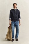Gant Mens Blue Sacker 1/2 Zip Sweatshirt