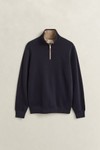 Gant Mens Blue Sacker 1/2 Zip Sweatshirt