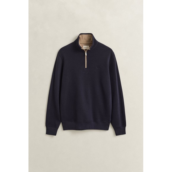 Gant Mens Blue Sacker 1/2 Zip Sweatshirt main image