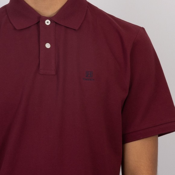 Hackett Mens Red Heritage Small Logo Polo Shirt main image