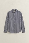 Gant Mens Blue Poplin Stripe Shirt