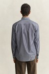 Gant Mens Blue Poplin Stripe Shirt