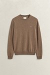 Gant Mens Brown Superfine Lambswool Jumper