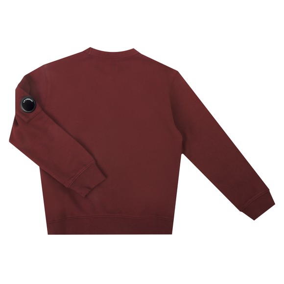 C.P. Company Undersixteen Boys Red Chest Logo Crew Neck Sweatshirt #3
