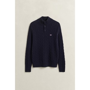 Lambswool Cable Half Button Jumper