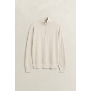 Herringbone Texture Quarter Zip Jumper