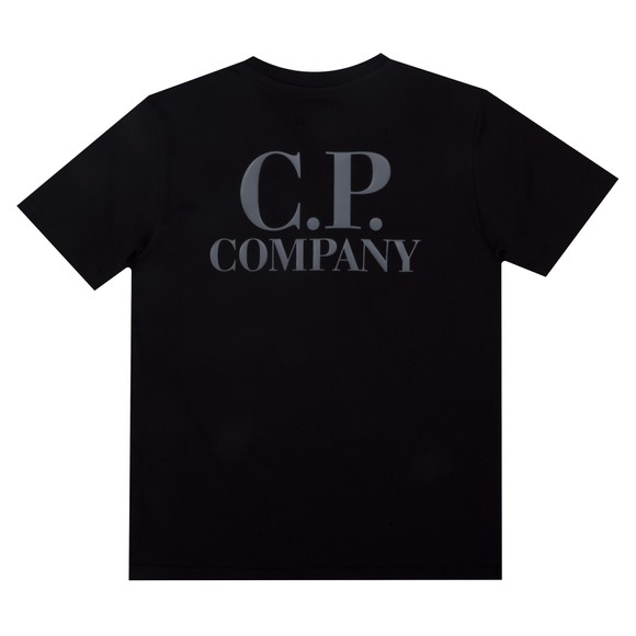 C.P. Company Undersixteen Boys Black Small Logo T Shirt #3