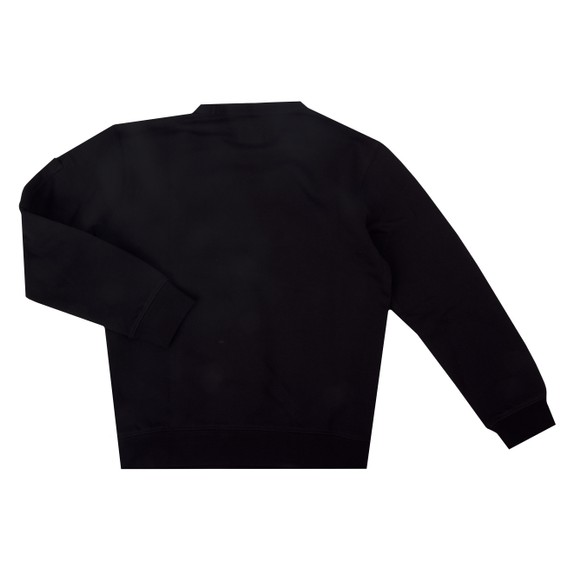 C.P. Company Undersixteen Boys Black Chest Logo Crew Neck Sweatshirt #3