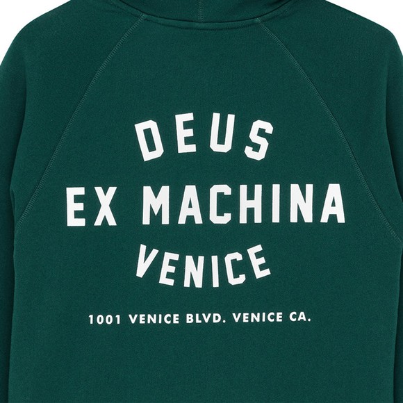 Deus Ex Machina Mens Green Venice Address Hoodie #4