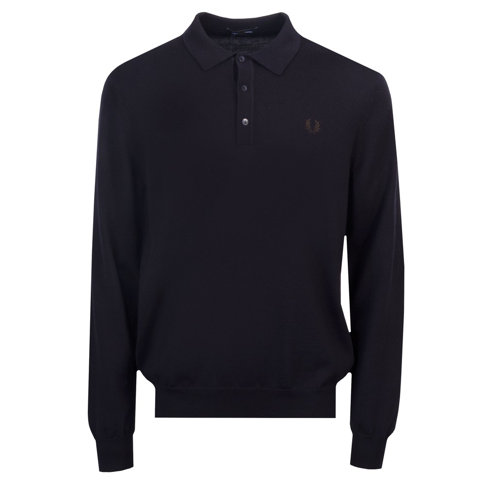 Knitted L/S Polo Shirt
