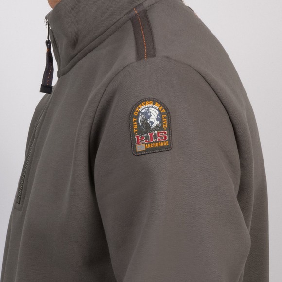 Parajumpers Mens Black Broad Peak Half Zip Sweatshirt #2