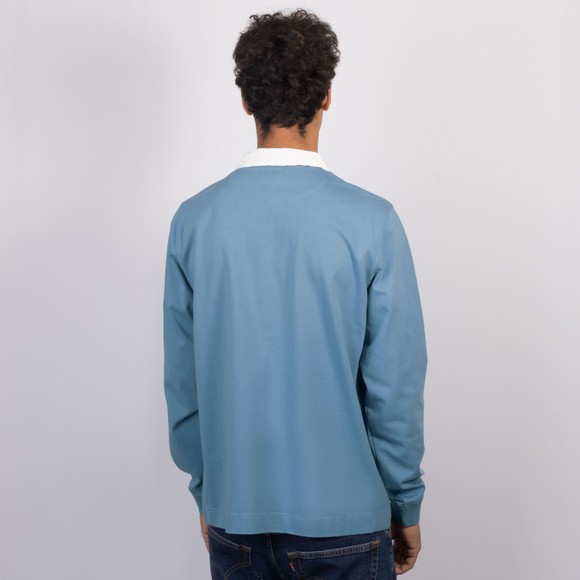 PS Paul Smith Mens Blue EMB Logo Long Sleeve Polo Shirt #4