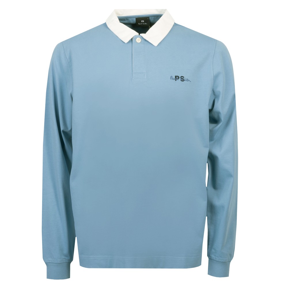 EMB Logo Long Sleeve Polo Shirt