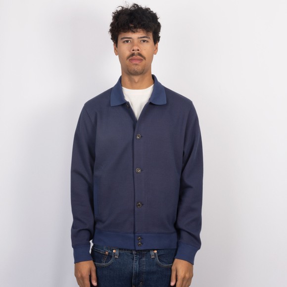 PS Paul Smith Mens Blue Button Waffle Cardigan #3